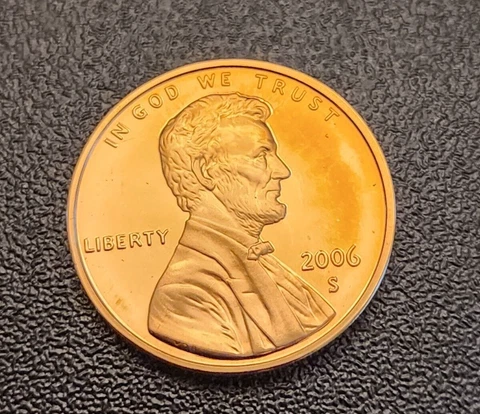 2006 S Proof Lincoln Cent - from Proof Set - Lightly Toned - Lot A Cover