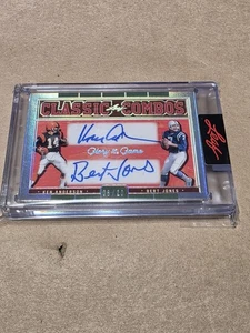 2025 LEAF GLORY OF THE GAME KEN ANDERSON & BERT JONES DUAL AUTO 8/20 - Picture 1 of 2