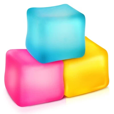 Stress Relief Fidget Toys Confezione da 3 Cubi Ansia Riempiti in Gel per Tutte le Età - Immagine 1 di 4