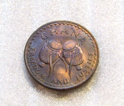 1967 Ghana 1/2 Pesewa unc Bronze Coin - Image 1 of 4
