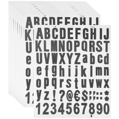 770 Pieces 10 Sheets Self Adhesive Vinyl Letters Numbers Kit, Alphabet3421 - image 1 of 4