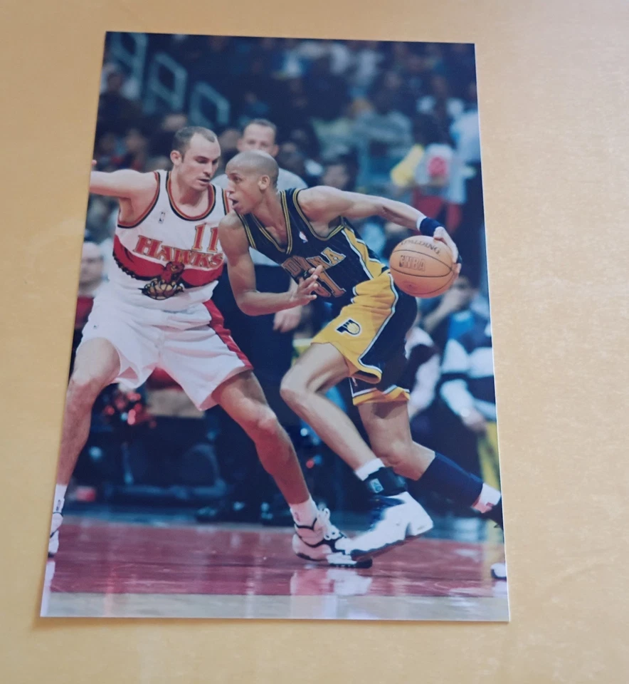 Reggie Miller Indiana Pacers Type 1 Photo 4x6 Hw3559 - Image 1 of 1