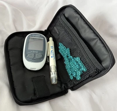 Infopia Element Compact Blood Glucose Meter Monitoring System Kit w/Black Case - Image 1 of 3