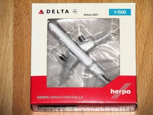 herpa Wings 529617 - Delta Air Lines - Airbus A321 - 1:500 - Neu+ovp - Bild 1 von 2