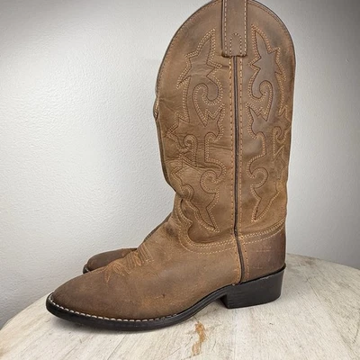 Justin Boots Canter Junior Talla 4 Dstyle 6000 Niños Punta Redonda Botas Occidentales Foto 1 de 4