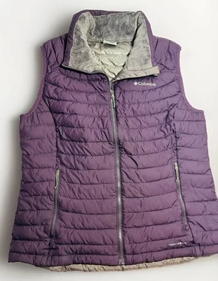 Columbia Omni-Heat Vest Women's XL Plum Purple Insulated Puffer Ski Hike Zip - Image 1 of 4