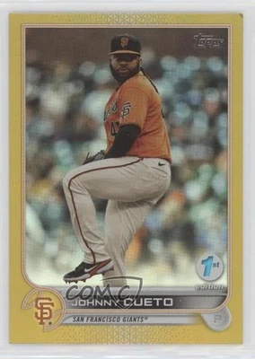 2022 Topps Series 1 1st Edition Gold Johnny Cueto #73 - Image 1 of 2