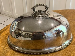 Gran cúpula de carne antigua plateada - COMO ESTÁ - Imagen 1 de 15