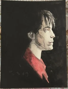 Acrilico su carta Scott Hampton Dylan Dog con Autografo Originale - Imagen 1 de 1