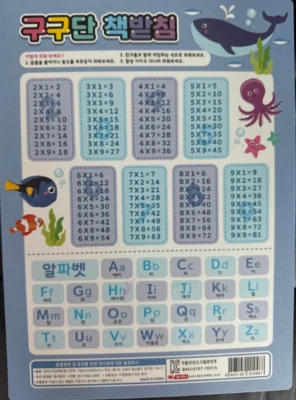 10pack Multiplication Table Kids Educational Times Table Portable kinder Math - Image 1 of 4