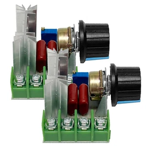 2PCS 2000W SCR Voltage Regulator Variable Motor Speed Controller AC 110V 220V - Picture 1 of 12