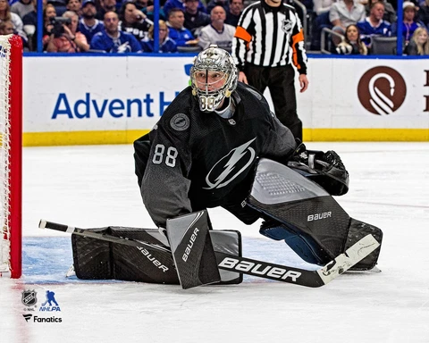 Andrei Vasilevskiy Tampa Bay Lightning Unsigned Alternate Black Cover