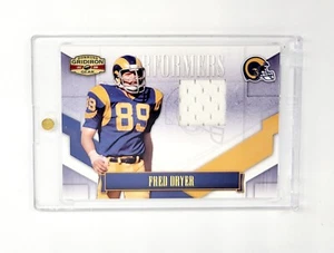 MAGLIA USATA IN PERFETTE CONDIZIONI #/ED 2008 Donruss Gridiron Gear Performers Fred Dryer AMS - Foto 1 di 2