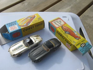CORGI 307 312 JAGUARS ORIGINALI LEGGERMENTE USURATI 307 ORIG BOX 312 REPRO BOX COME DA FOTO - Foto 1 di 10