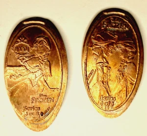 FROZEN Pressed Penny Lot ~ EPC0157 EPC0158 / Anna / Elsa / Disney World - Picture 1 of 1