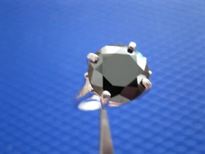4.76ct NATURAL REAL BLACK DIAMOND RING,FREE DIAMOND TESTER,CERTIFICATE, SIZE 5 - Picture 1 of 15
