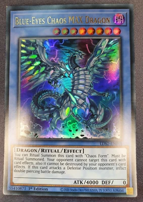 Blue Eyes Chaos Max Dragon English New! Ultra Rare Yugioh LDS2 Chaos MAX Drache - Bild 1 von 2