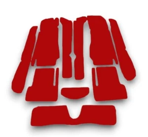 Set Tappetini Adatto A per Fiat 124 Ragno Anno 1966-1985 Rosso - Foto 1 di 1