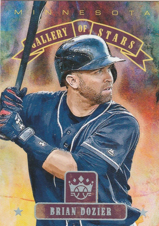 2018 DIAMOND KINGS BRIAN DOZIER 2B TWINS #GS8 GALLERY OF STARS SP - Image 1 of 1