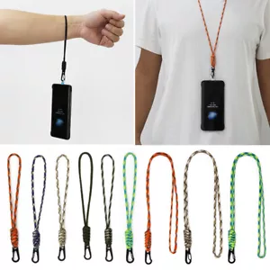 Strong Braid Neck Lanyard ID Key Holder Clip Name Tag Wrist Strap Creative♧ - Picture 1 of 28