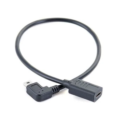 Mini USB Male to Type C Female Charging Adapter Converter Data Transfer Cable - Image 1 of 4