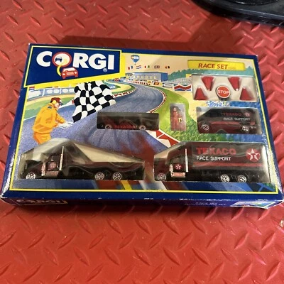 Corgi Texaco Race Set 92400- NEW IN BOX Rare!! only one active - Image 1 of 4