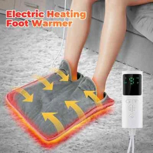 Almohadilla térmica eléctrica para pies lavable calentador de pies manta térmica de felpa suave - Imagen 1 de 29