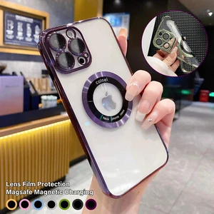 Magsafe Clear Case For iPhone 15 14 13 12 11 Pro Max XS XR 87+Magnetic TPU Cover - Picture 1 of 31