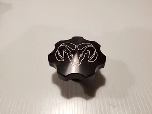 Billet Oil Cap for Dodge Hemi Caliber Neon SRT4 Cummins with Dodge Logo Black - Picture 1 of 2