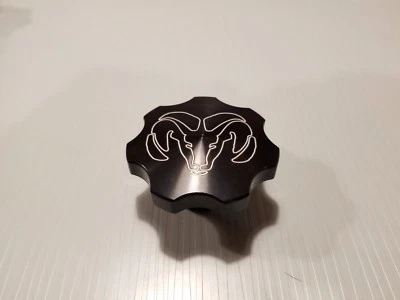 Tapa de aceite Billet para Dodge Hemi calibre neón SRT4 Cummins con logotipo Dodge negro Foto 1 de 2