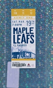 Frederik Gauthier 1st Career NHL Game TICKET 3/19/16 Buf @ Maple Leafs 🤩 DEBUT - Picture 1 of 3