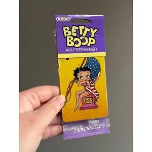 Betty Boop Air Freshener USA Flag by MEDO Patriotic Car Home Vintage - Picture 1 of 5