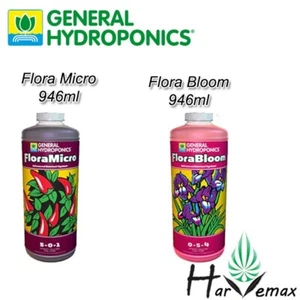 General Hydroponics Flora Micro Flora Bloom Nutrient 946mlx2 - Picture 1 of 1