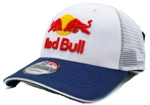 White & Navy Trucker Cap w/White Mesh. 3D Em. Main Logo. BMX. MotoGP. Motocross. - Picture 1 of 9