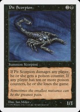 Magic MTG Tradingcard Fifth Edition 1997 Pit Scorpion