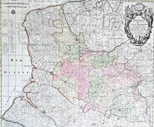 Artesia (Belgium/Northern France) Antique Engraved Map M. Seutter 18th Century - Picture 1 of 7