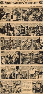 1948 ALEX RAYMOND RIP KIRBY ORIGINAL PRODUCTION ART PAGE NEWSPAPER COMIC DAILIES - Picture 1 of 1