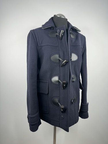 Burberry giacca dufflecoat uomo cappotto navy taglia 50