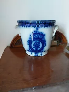 Royal Coronaware Stoke England DORIS CHINA PLANT POT Vintage Blue And White - Picture 1 of 13