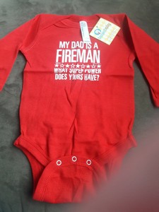 baby girl firefighter outfit