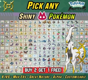 Pokemon Legends: Arceus ✨ ALPHA SHINY POKEMON 6IV ✨ Max EVs • COMPRA 2 OBTÉN 1 - Imagen 1 de 81