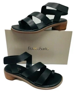Sandalia para mujer Franco Sarto Laritza negra con tiras de cuero elige la talla 6-8,5 $149 - Imagen 1 de 7