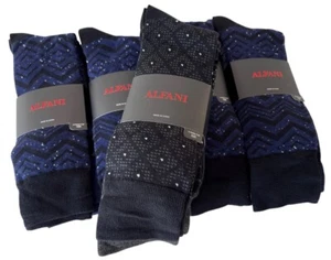 20 Pairs of Alfani Men's Casual Dress Socks Assorted Dark Colors Black Grey Blue - Picture 1 of 6
