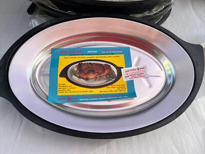 4 portaplatos vintage Nordic Ware SERVO-KING chisporroteantes filetes. Foto 1 de 4