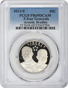 2013-S 5-Star General Commemorative Half PR69DC PCGS Proof 69 DC FS - Picture 1 of 2
