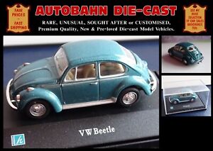 1969 - 1973 VW VOLKSWAGEN BEETLE 1300 - 1:72 SCALE DIECAST COLLECTIBLE MODEL CAR