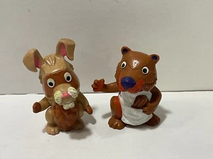 2 x Figur Comicfiguren Märchenwald Fabeltjeskrant Bully 1985: Hase + Wolf - Bild 1 von 3