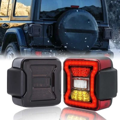 Luzes traseiras de LED para Jeep Wrangler JK JKU 2007-2018 freio traseiro lâmpadas de giro reverso - Imagem 1 de 4