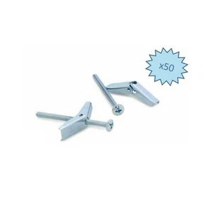 Toggle Bolt 50 X Metal Fixing Screw Accessories 1/8 th x 65mm Handyman BULK - Picture 1 of 3