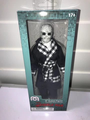Mego Horror The Invisible Man 8" Action Figure Window Box NEW MINTY Cover